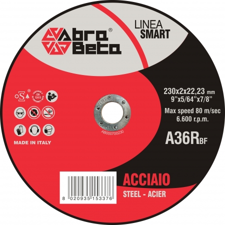 Dischi abrasivi da taglio Abra Beta A36R Smart 230mm