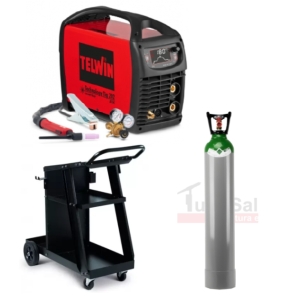 PACK Technology Tig 202 AC-DC + Bombola Argon14L + carrello